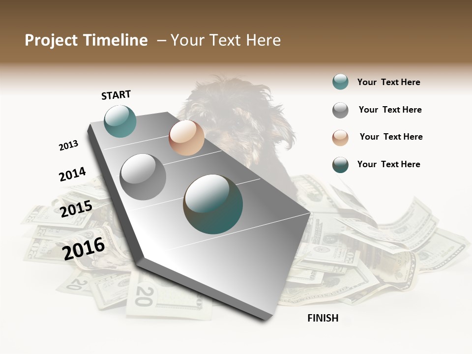 Small Card Calendar PowerPoint Template