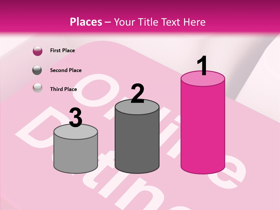 A Computer Keyboard With The Words Online Dating On It PowerPoint Template