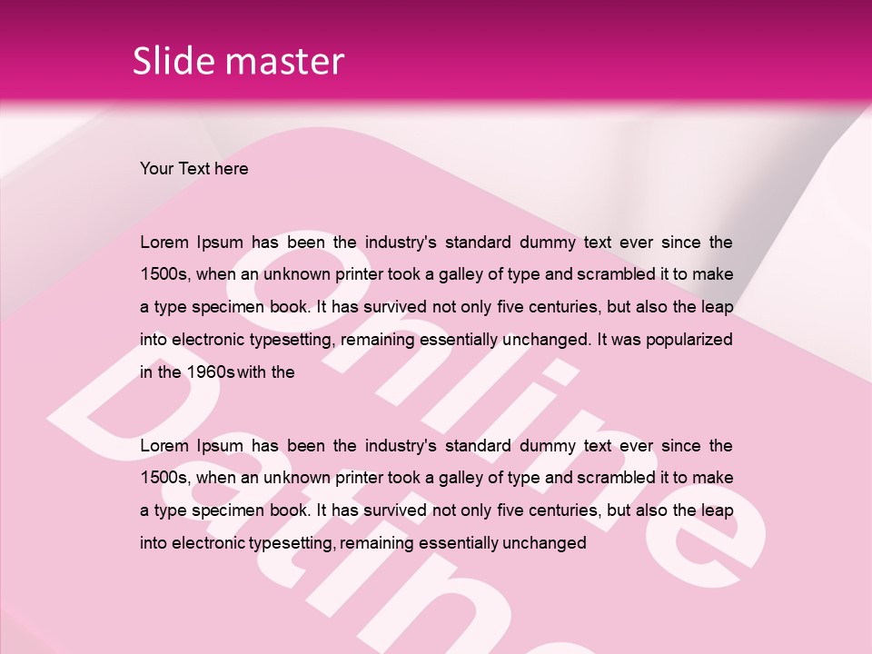 A Computer Keyboard With The Words Online Dating On It PowerPoint Template