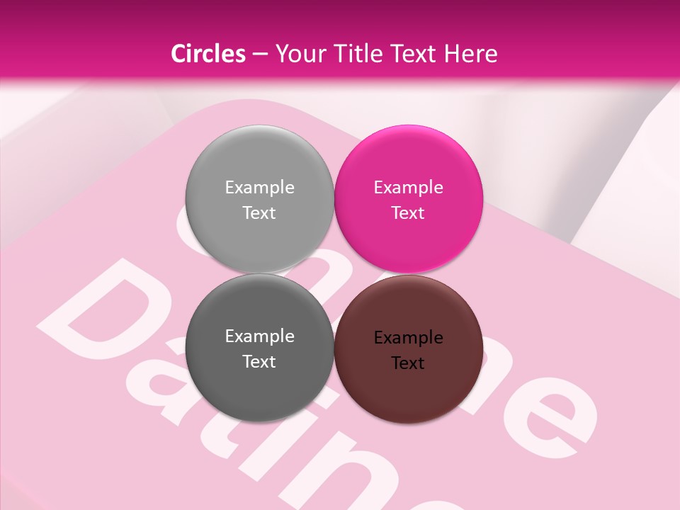 A Computer Keyboard With The Words Online Dating On It PowerPoint Template