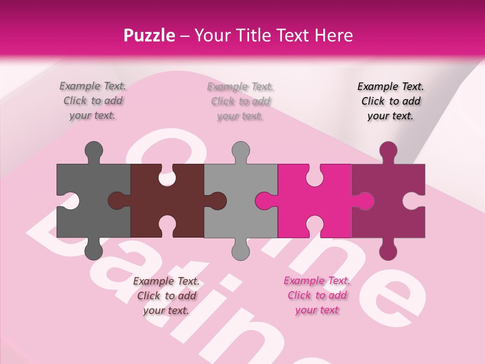 A Computer Keyboard With The Words Online Dating On It PowerPoint Template