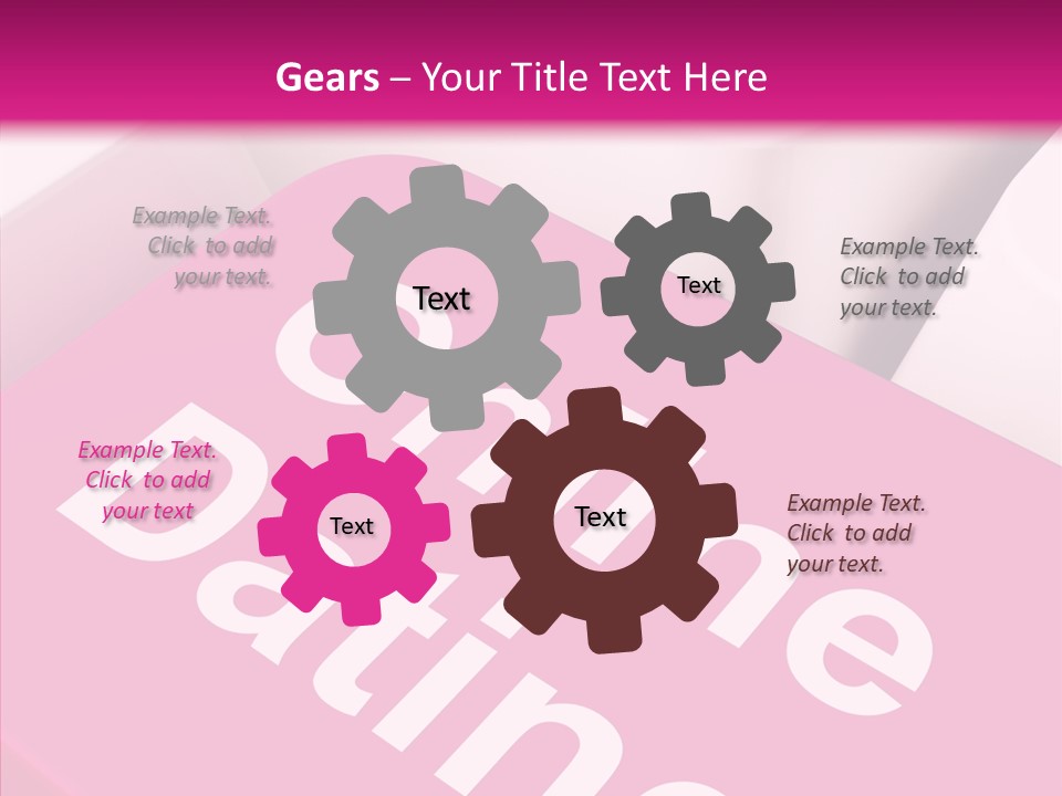 A Computer Keyboard With The Words Online Dating On It PowerPoint Template