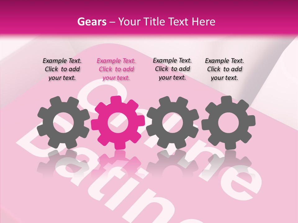 A Computer Keyboard With The Words Online Dating On It PowerPoint Template