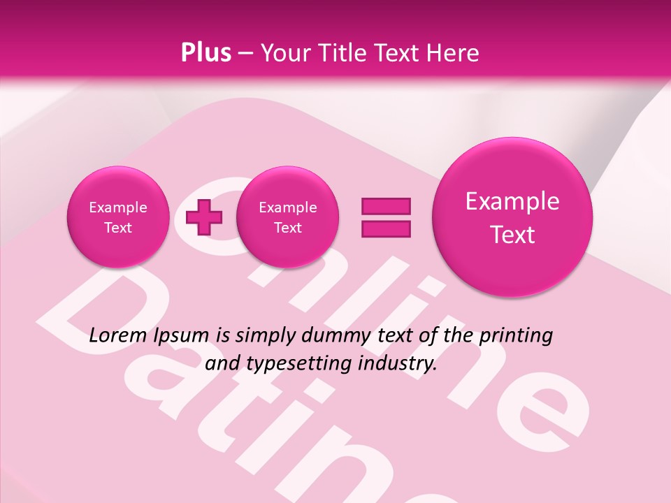 A Computer Keyboard With The Words Online Dating On It PowerPoint Template