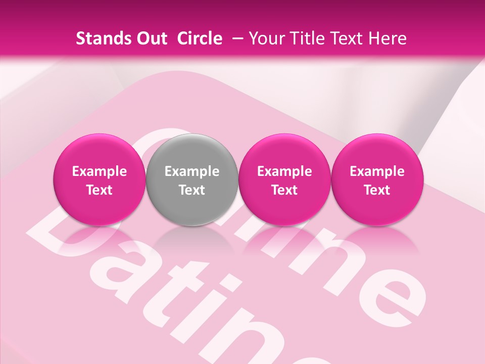 A Computer Keyboard With The Words Online Dating On It PowerPoint Template