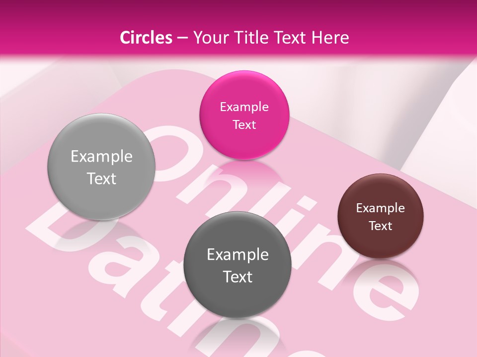 A Computer Keyboard With The Words Online Dating On It PowerPoint Template