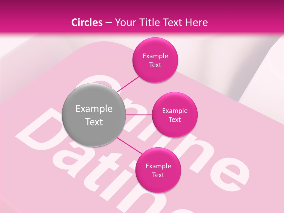 A Computer Keyboard With The Words Online Dating On It PowerPoint Template