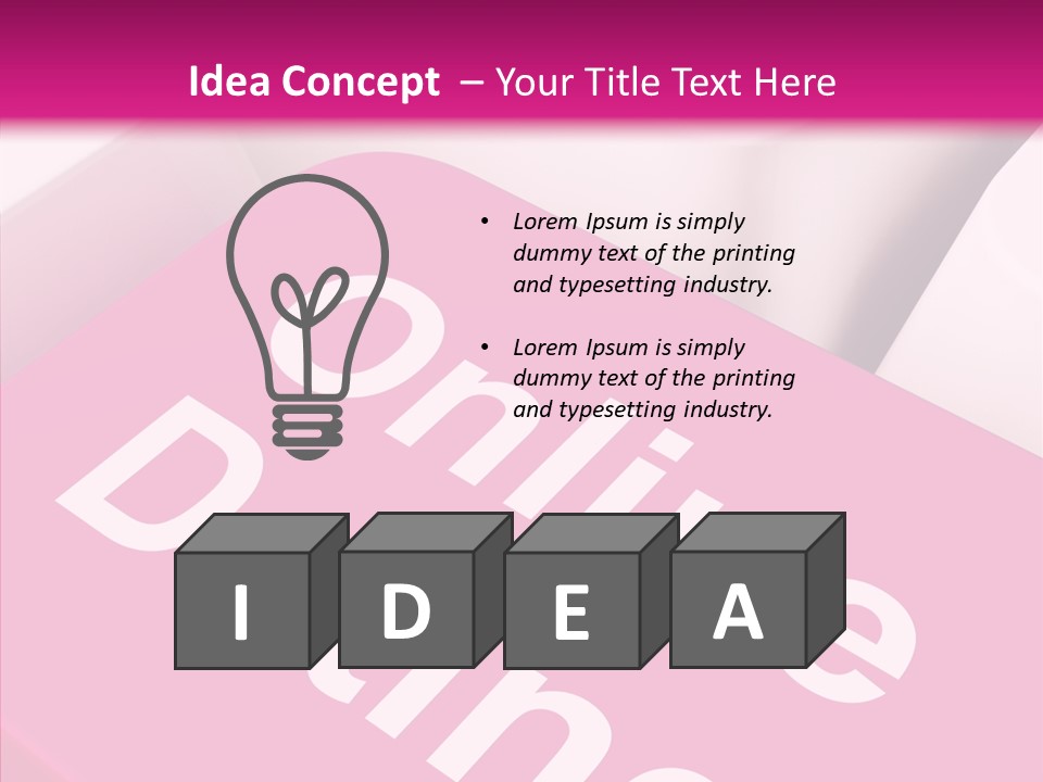 A Computer Keyboard With The Words Online Dating On It PowerPoint Template