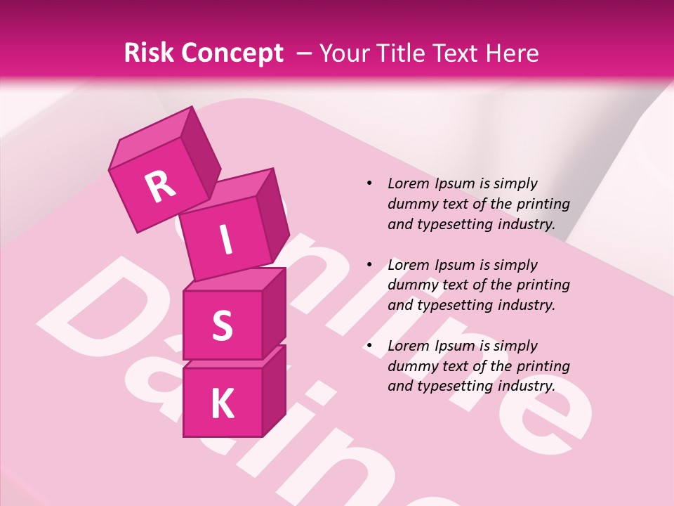 A Computer Keyboard With The Words Online Dating On It PowerPoint Template