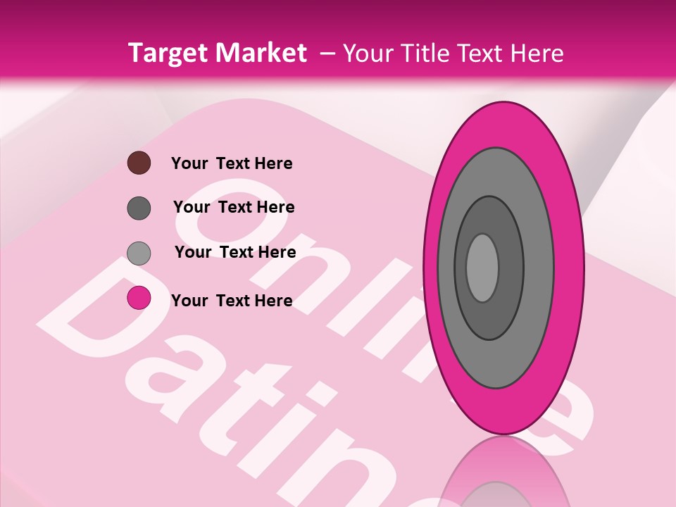 A Computer Keyboard With The Words Online Dating On It PowerPoint Template