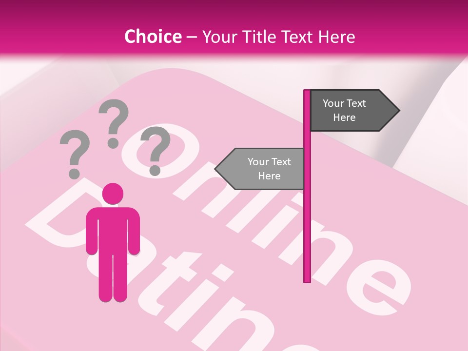 A Computer Keyboard With The Words Online Dating On It PowerPoint Template