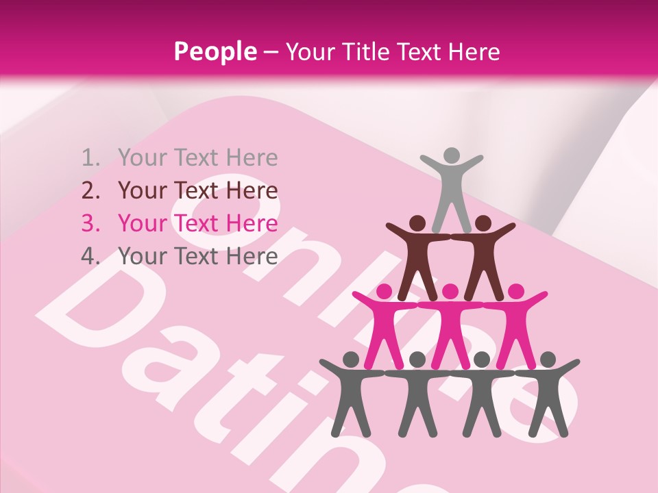 A Computer Keyboard With The Words Online Dating On It PowerPoint Template