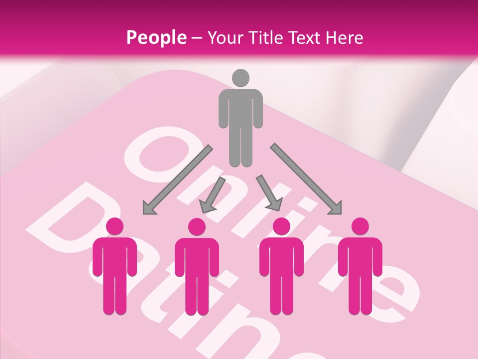 A Computer Keyboard With The Words Online Dating On It PowerPoint Template