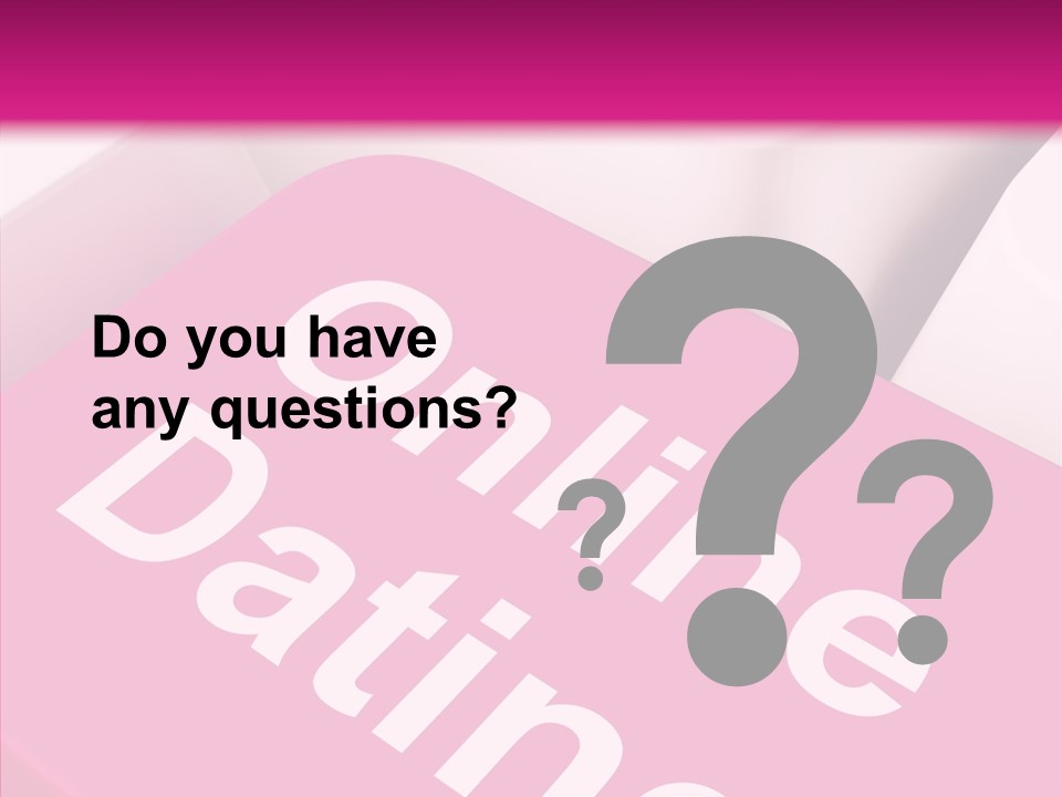 A Computer Keyboard With The Words Online Dating On It PowerPoint Template