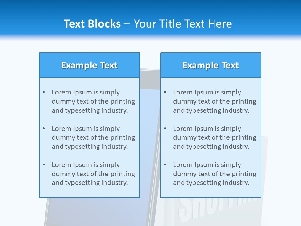 A Smart Phone Sitting Next To A Shopping Bag PowerPoint Template