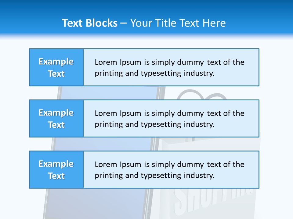 A Smart Phone Sitting Next To A Shopping Bag PowerPoint Template