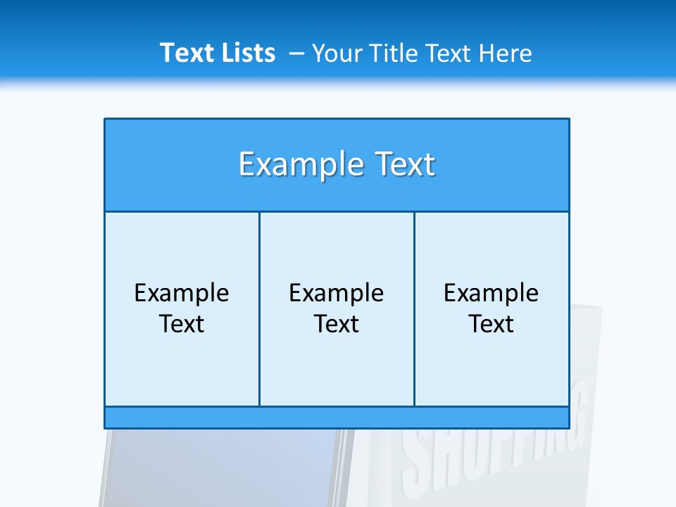 A Smart Phone Sitting Next To A Shopping Bag PowerPoint Template
