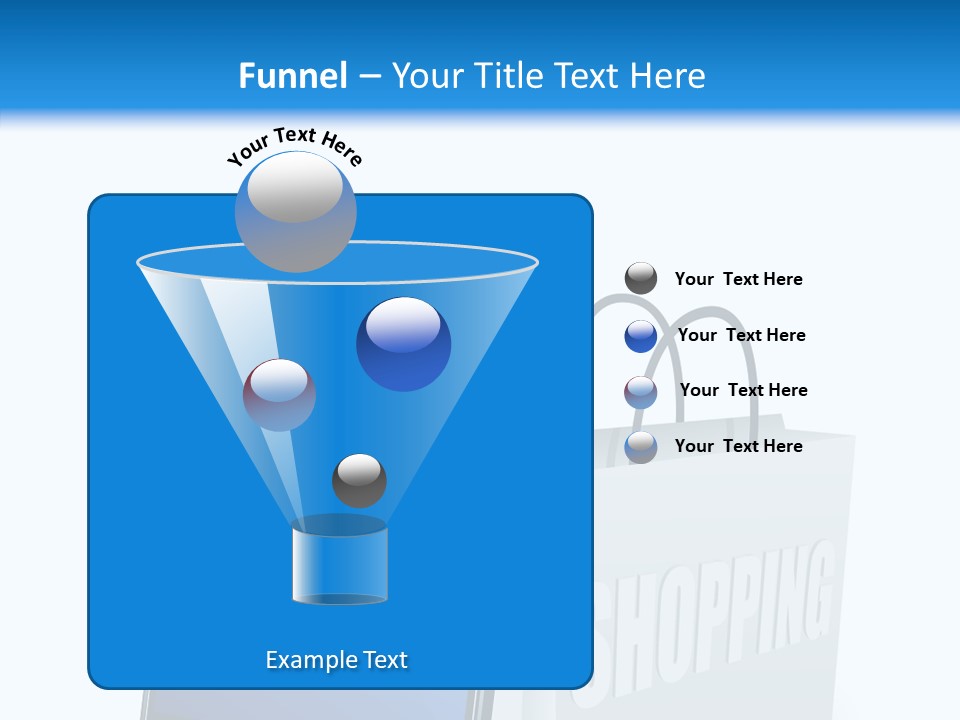 A Smart Phone Sitting Next To A Shopping Bag PowerPoint Template