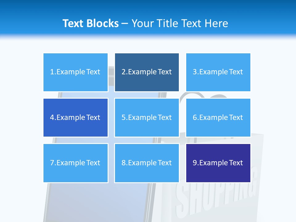 A Smart Phone Sitting Next To A Shopping Bag PowerPoint Template