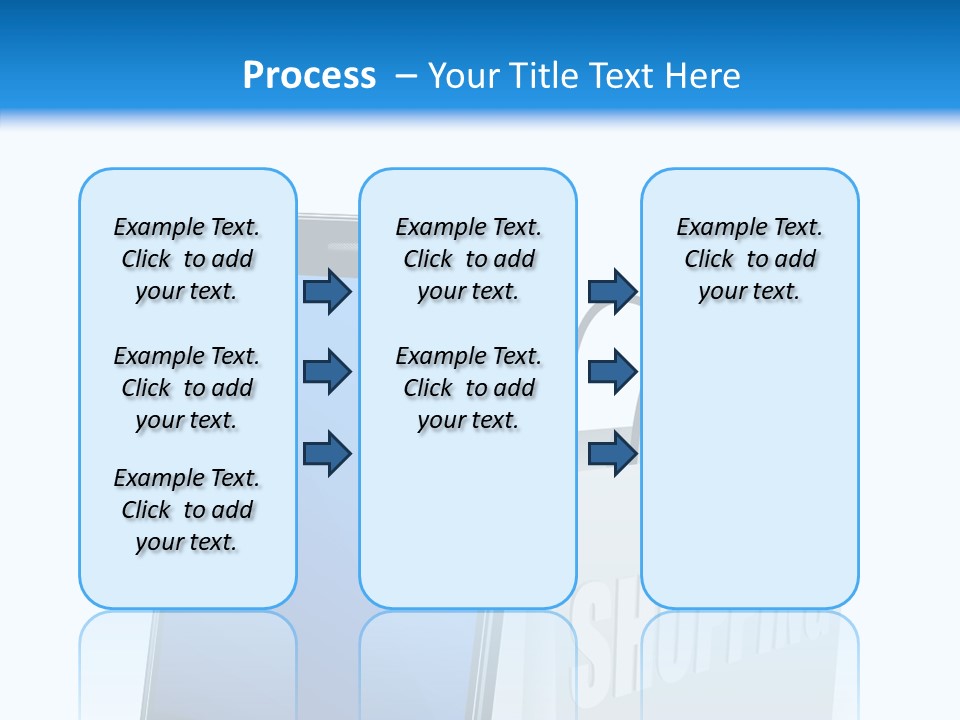 A Smart Phone Sitting Next To A Shopping Bag PowerPoint Template