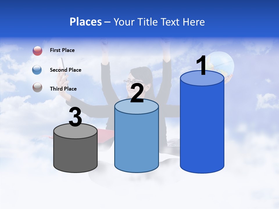 Glasses Busy Phone PowerPoint Template