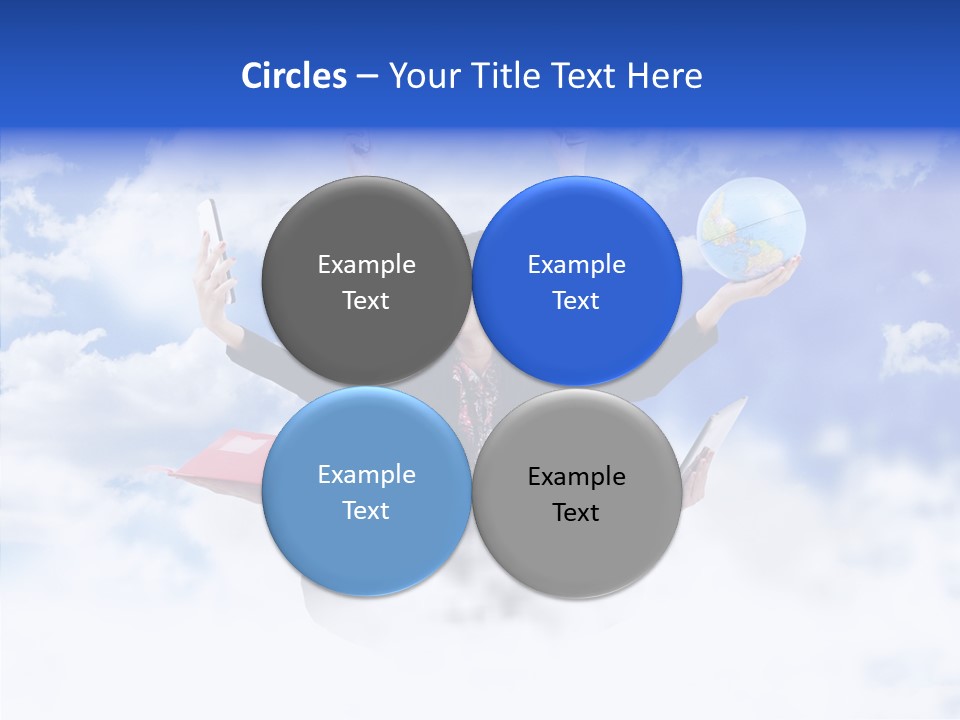 Glasses Busy Phone PowerPoint Template