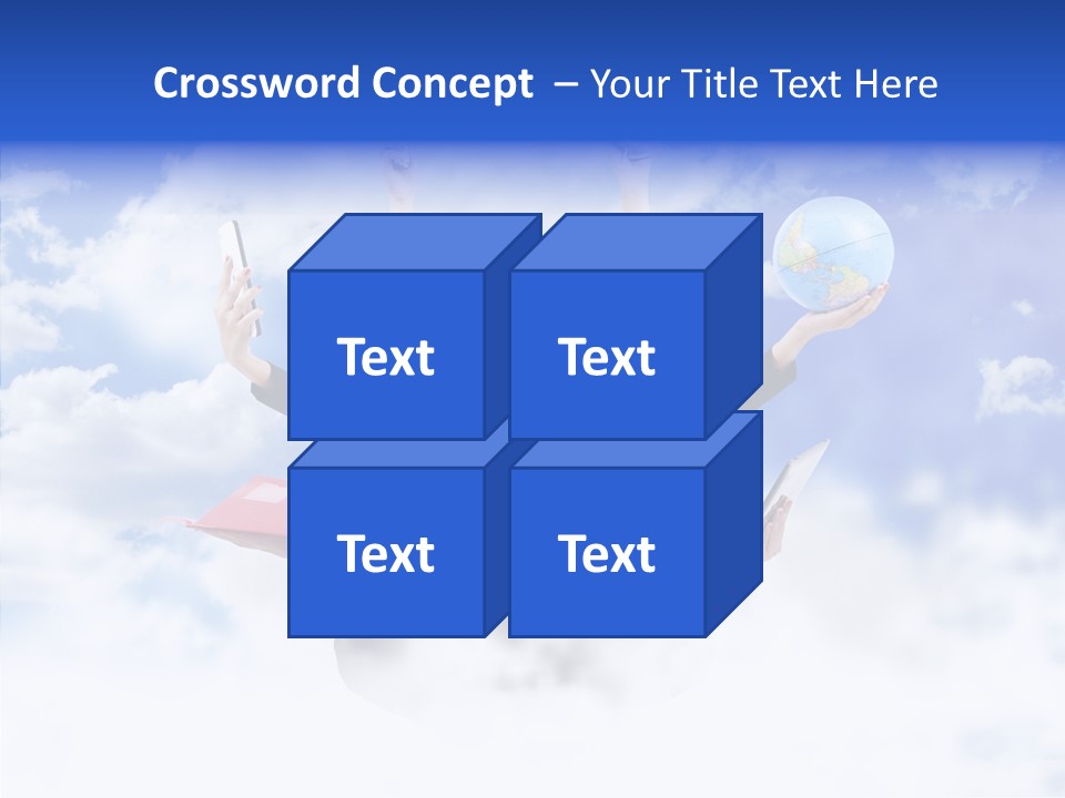 Glasses Busy Phone PowerPoint Template