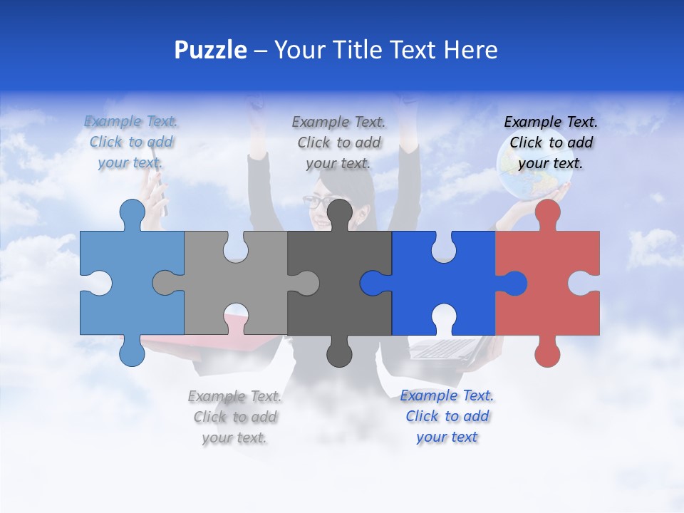 Glasses Busy Phone PowerPoint Template