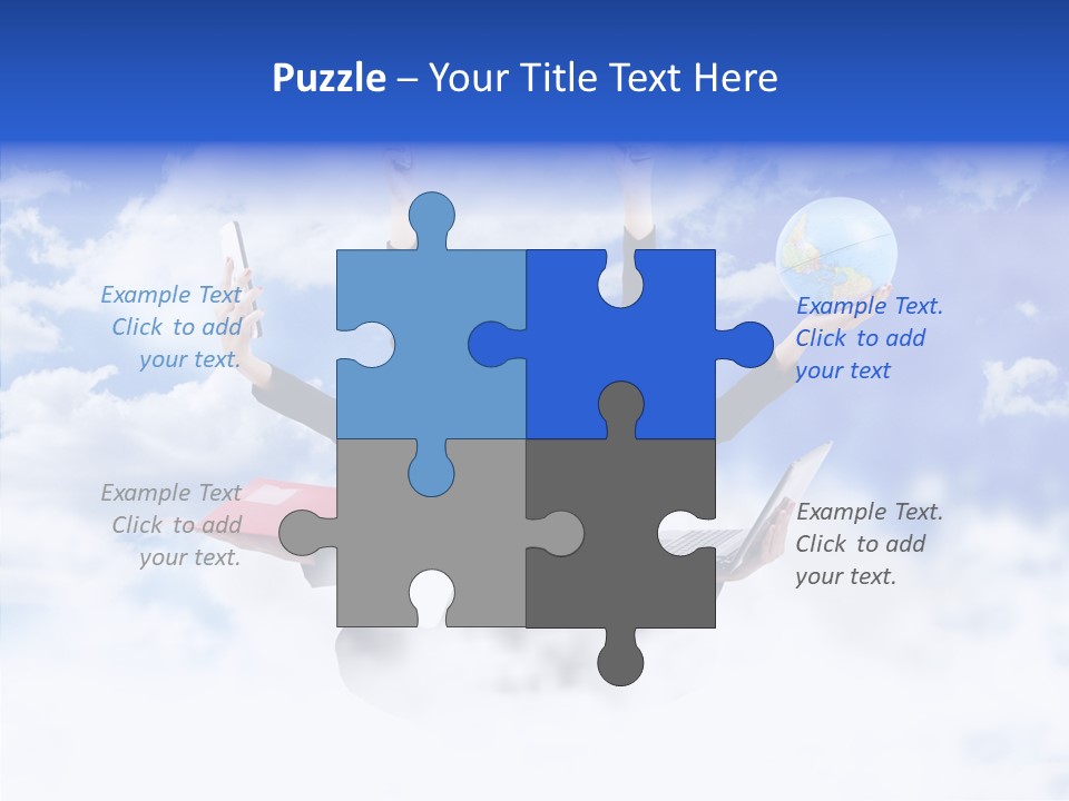 Glasses Busy Phone PowerPoint Template