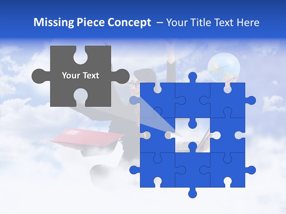 Glasses Busy Phone PowerPoint Template