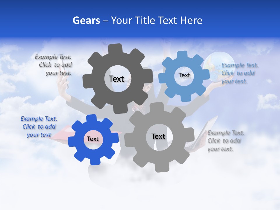 Glasses Busy Phone PowerPoint Template