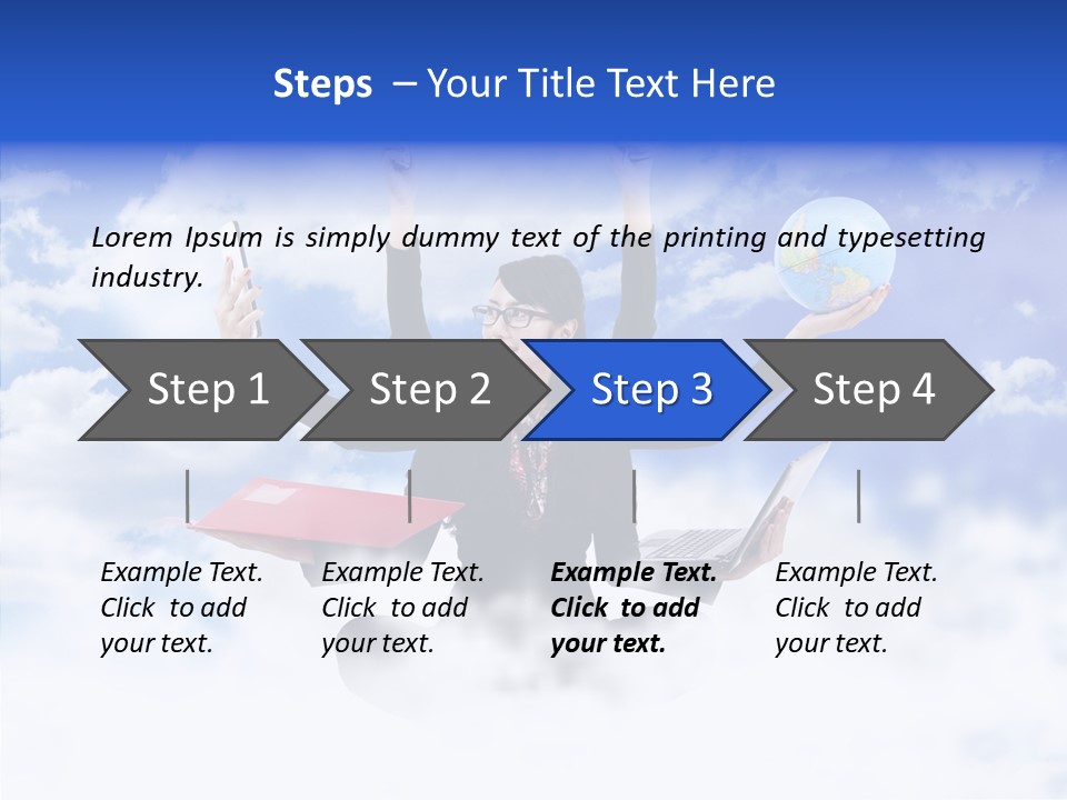Glasses Busy Phone PowerPoint Template