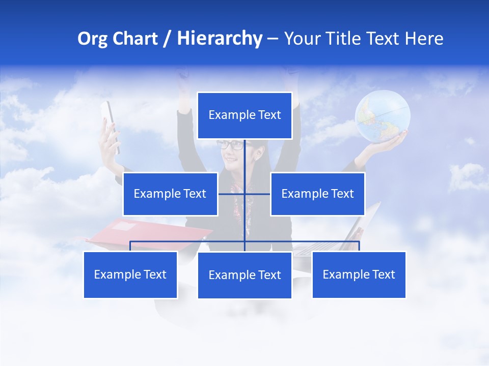 Glasses Busy Phone PowerPoint Template