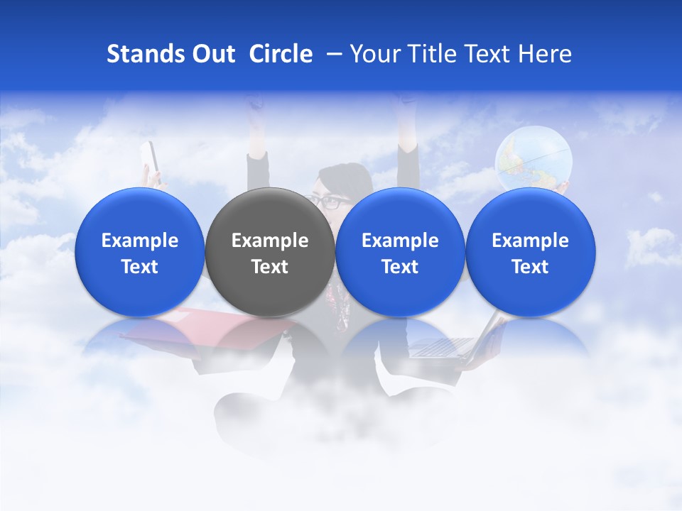 Glasses Busy Phone PowerPoint Template