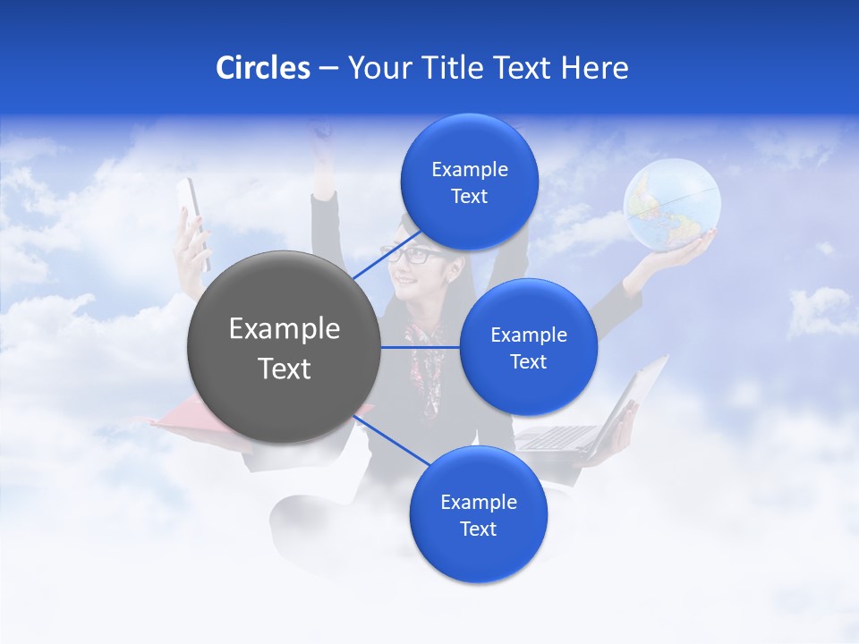 Glasses Busy Phone PowerPoint Template