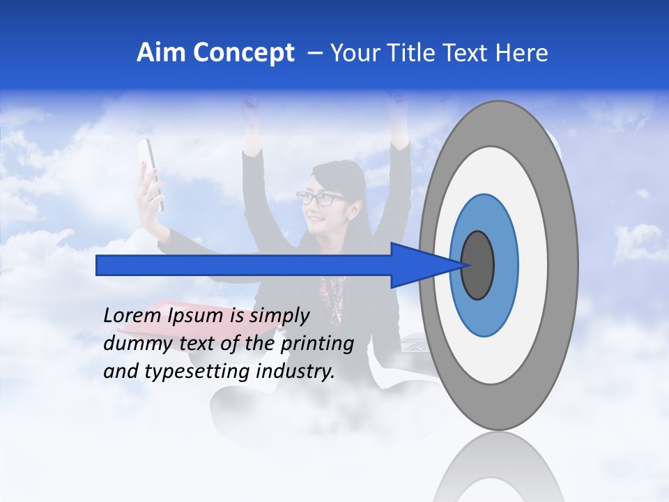 Glasses Busy Phone PowerPoint Template