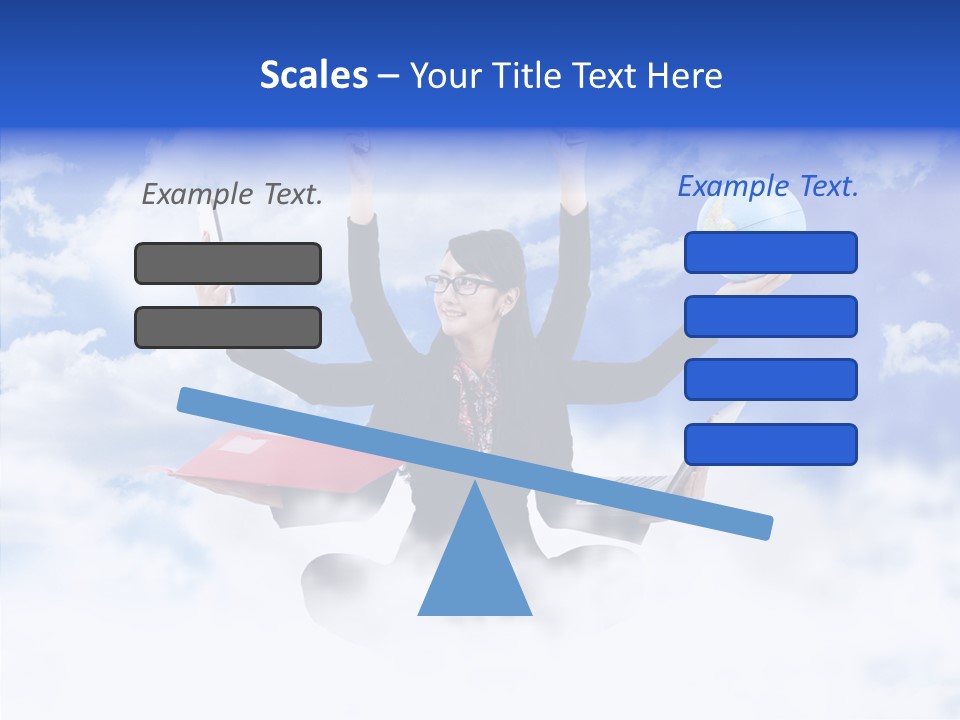Glasses Busy Phone PowerPoint Template
