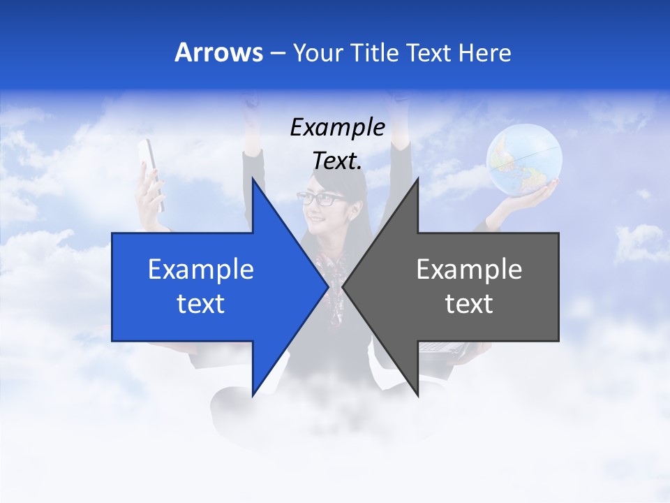 Glasses Busy Phone PowerPoint Template