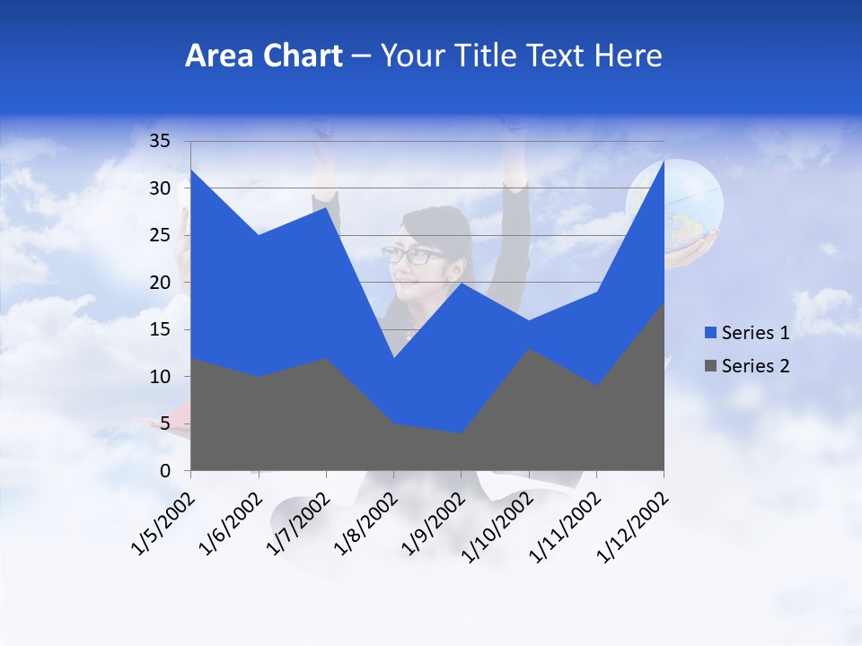 Glasses Busy Phone PowerPoint Template