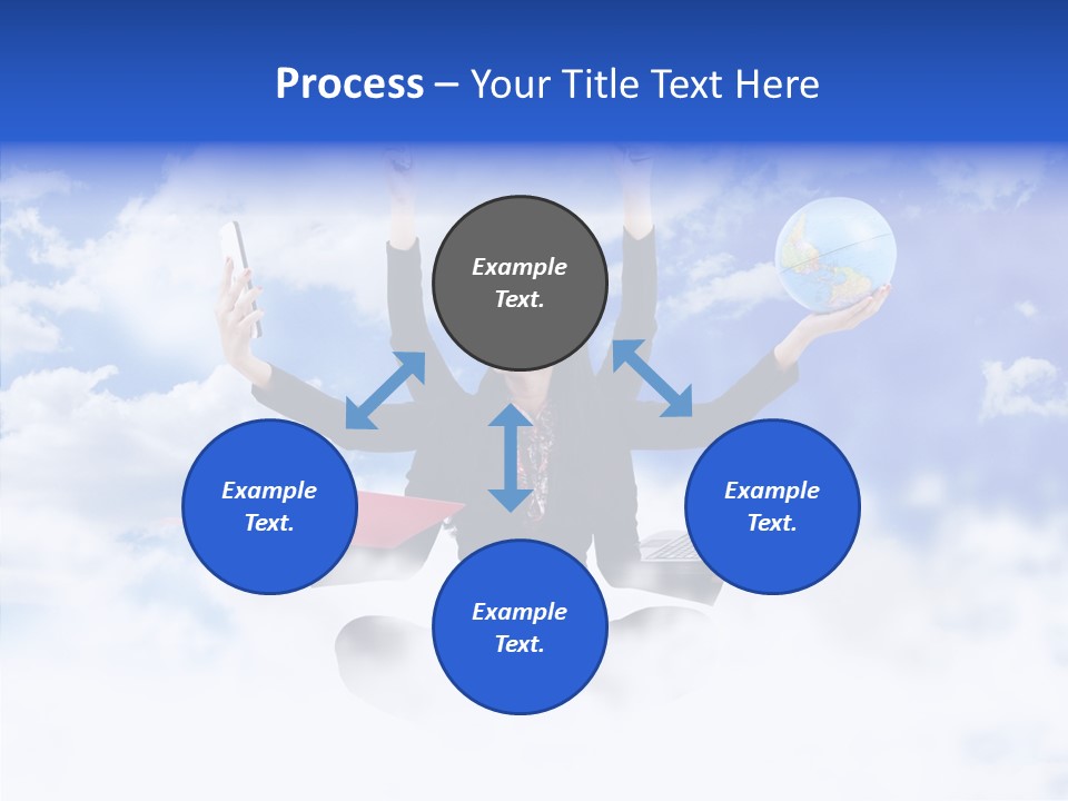 Glasses Busy Phone PowerPoint Template