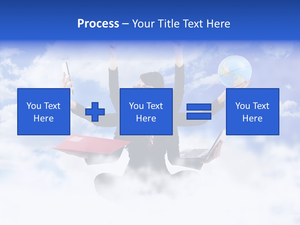 Glasses Busy Phone PowerPoint Template