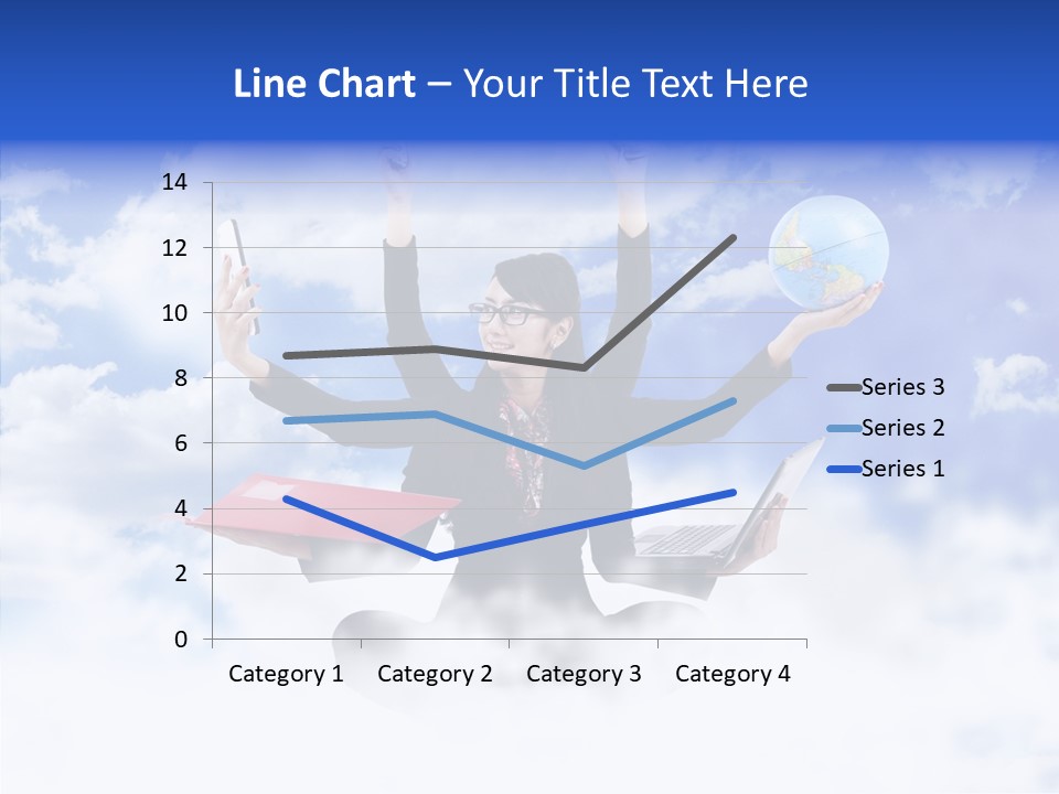 Glasses Busy Phone PowerPoint Template