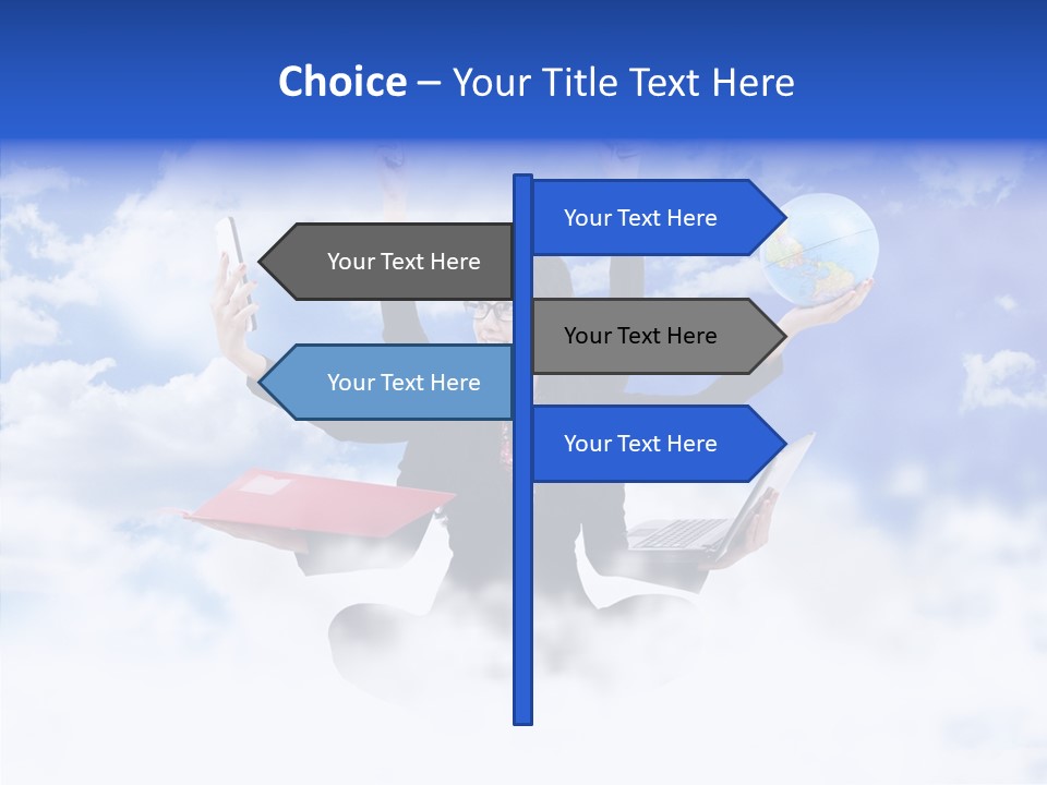 Glasses Busy Phone PowerPoint Template