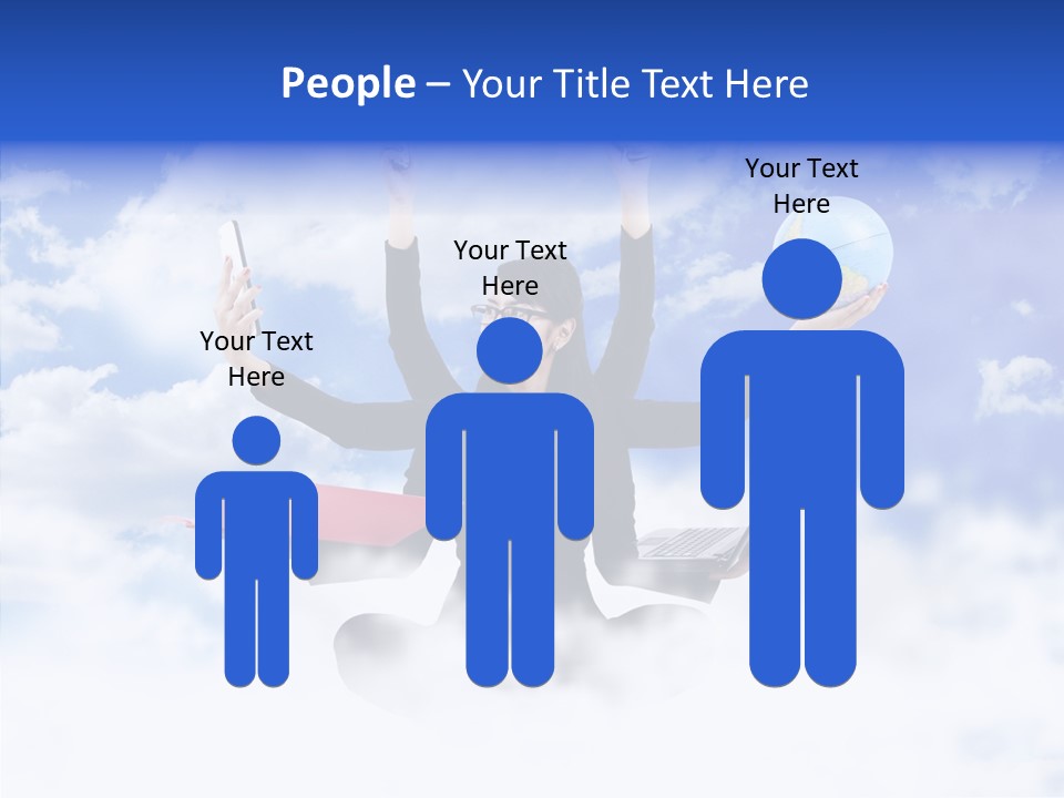 Glasses Busy Phone PowerPoint Template