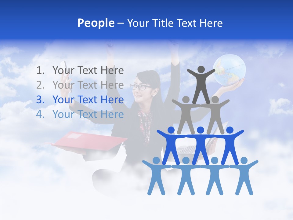 Glasses Busy Phone PowerPoint Template