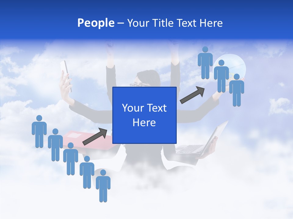 Glasses Busy Phone PowerPoint Template