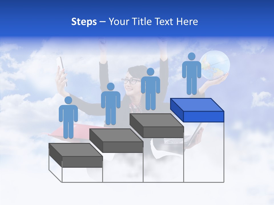 Glasses Busy Phone PowerPoint Template