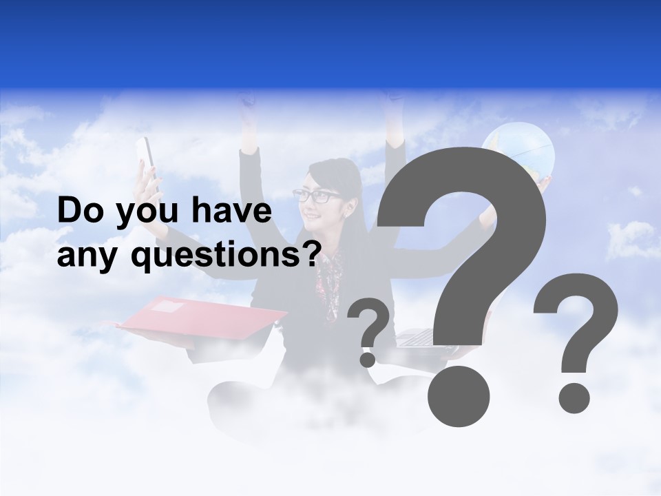 Glasses Busy Phone PowerPoint Template