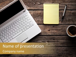 Note White Copyspace PowerPoint Template