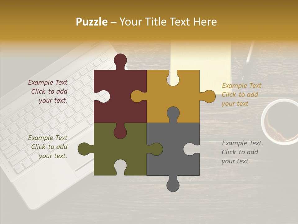 Note White Copyspace PowerPoint Template